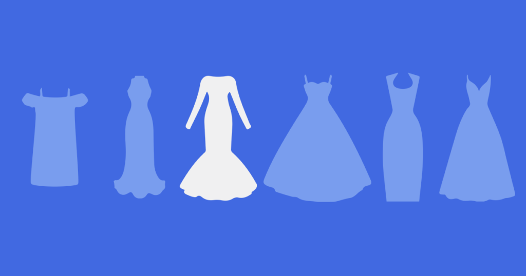 سیلوئت لباس پری دریایی (Mermaid Silhouette)