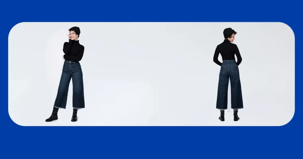 شلوار جین واید لگ (Wide Leg)