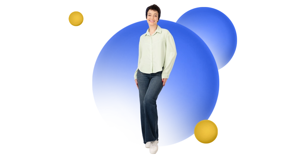 شومیز کتان سفید + شلوار جین واید لگ